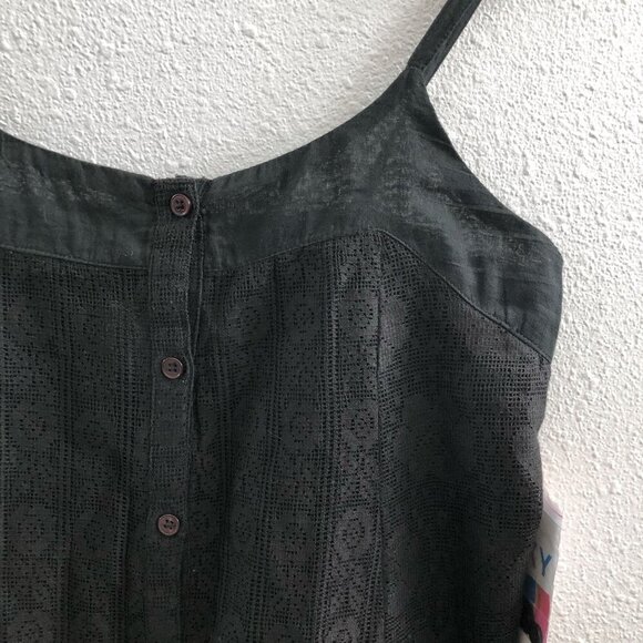 NWT ROXY Button Up Sleeveless Mini Dress Size Large - Picture 5 of 8